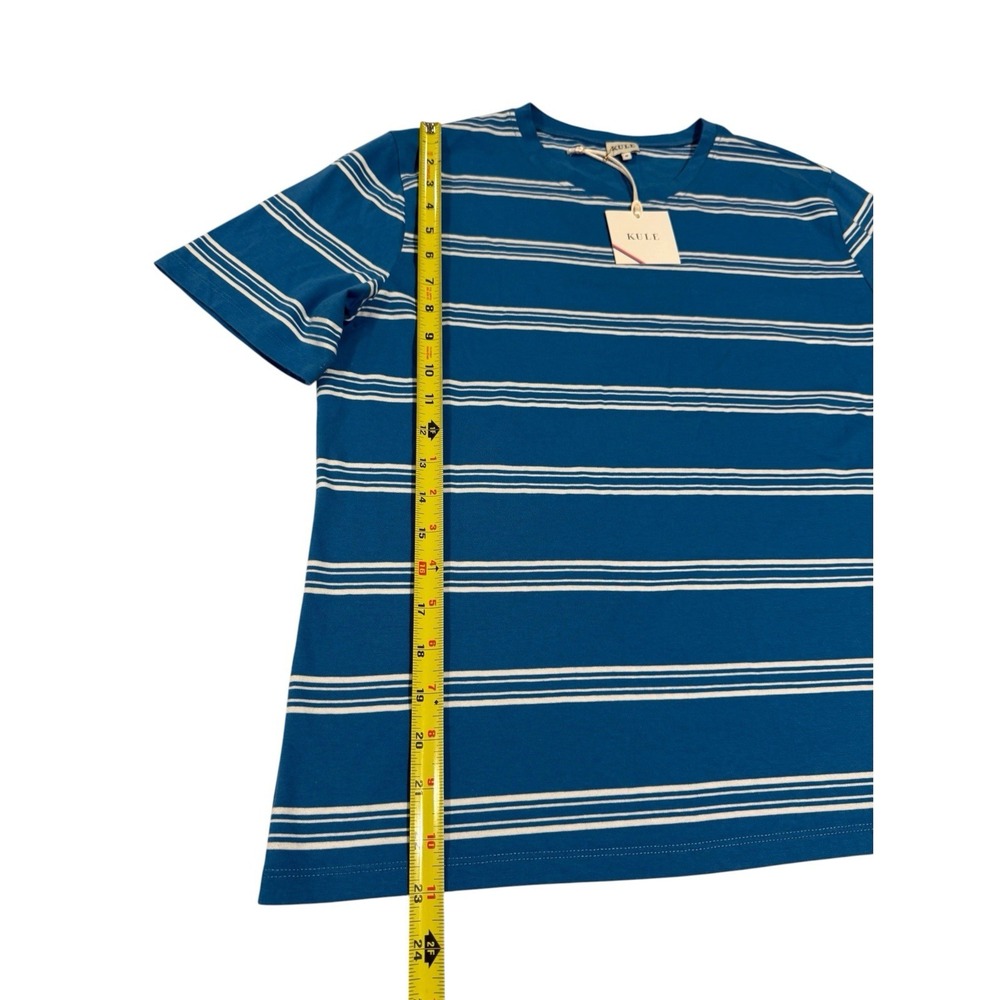Kule The Modern Tee Women’s M White & Blue Striped Short Sleeve Casual Preppy - Picture 5 of 12